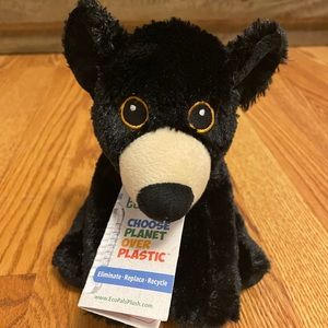 ECO PALS BLACK BEAR STUFFED ANIMAL